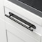 Gliderite Hardware 8-1/2 in. Matte Black Rounded Back Plate 6-1/4 in. Center to Center - 9343-160-MB 9343-160-MB-1 - alternate 2